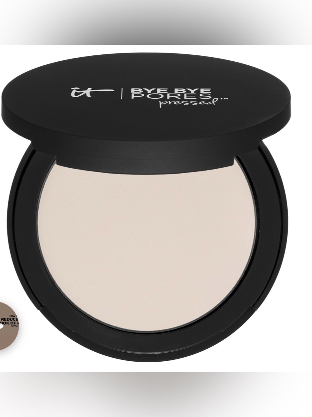 TRANSLUCENT It cosmetics Bye Pores Pressed Setting Powder Mirror Compact Sheer